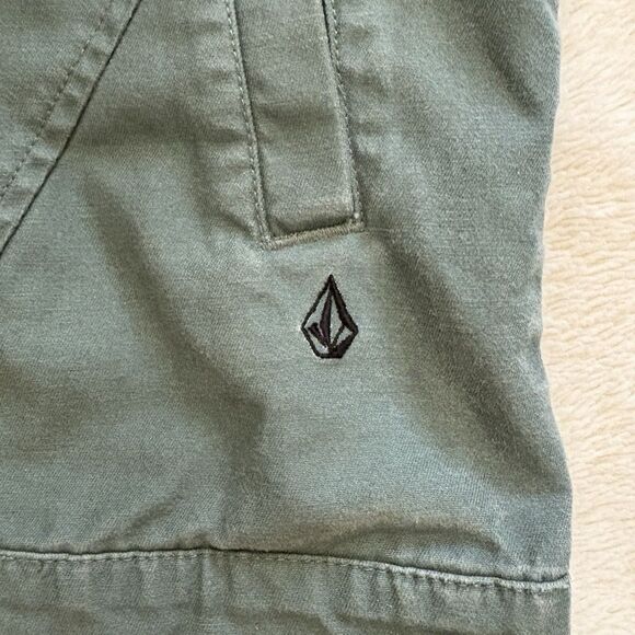 Volcom Full Zip Collared Jacket Mens Size Medium Green Skater Utility - Picture 4 of 11